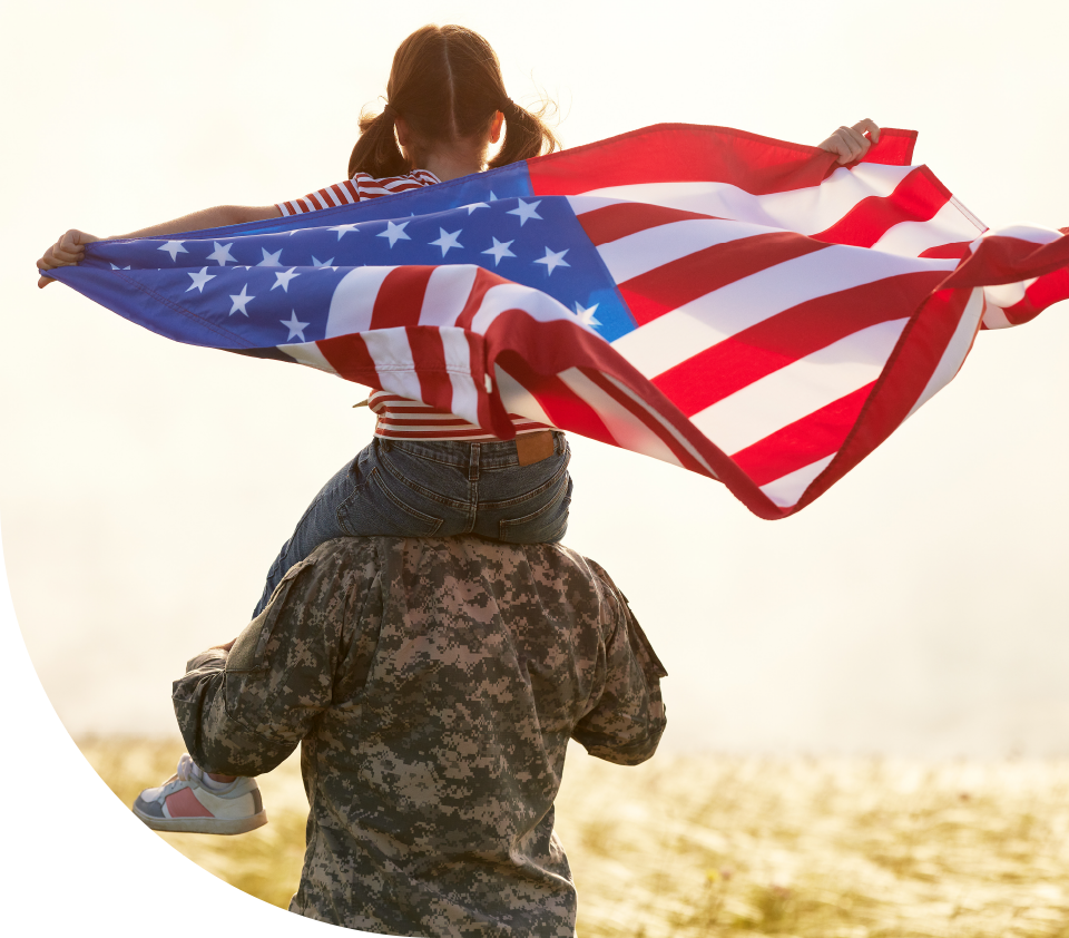 2 girl with flag